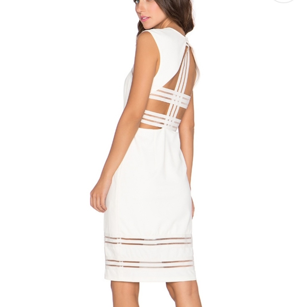 Lumier Sexy strap back Midi Dress